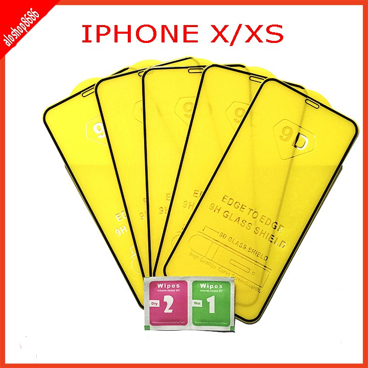 Cường lực IPHONE X ,XS ,XSMAX,XR , 11, 11 PRO, 11 PRO MAX ( tặng kèm giấy lau ướt và giấy lau khô) EDUCASESHOP