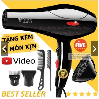 Máy sấy tóc tạo kiểu deliya công suất lớn 2200w tặng kèm bộ 5 phụ kiện
