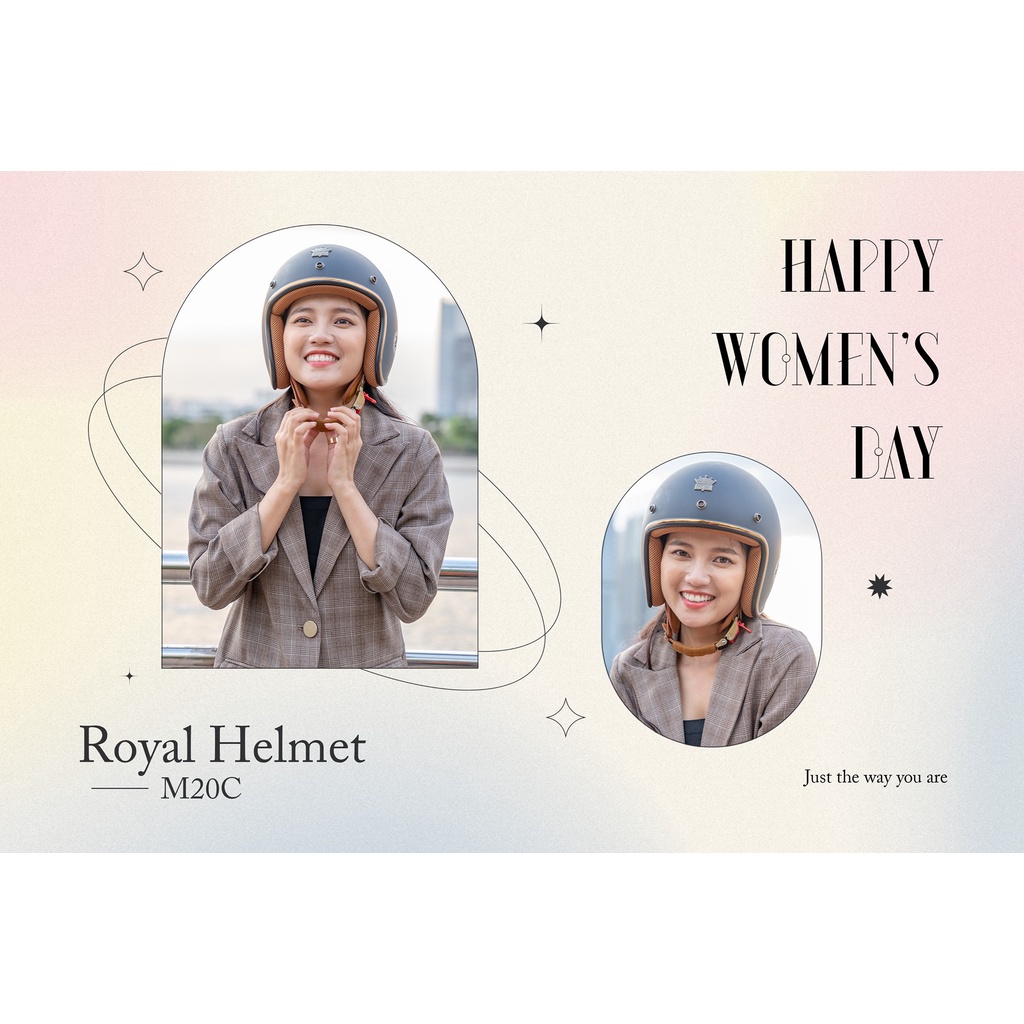 NÓN BẢO HIỂM 3/4 ROYAL M20C ( ĐEN NHÁM)
