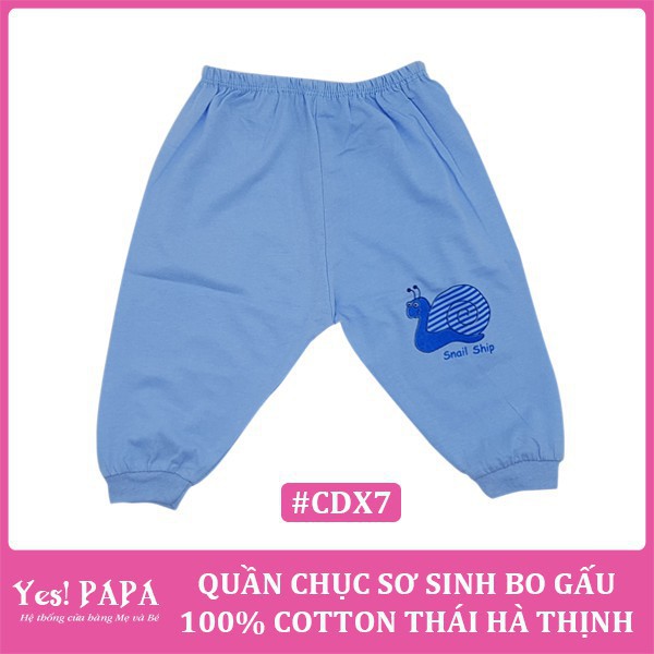 Quần Chục Sơ Sinh Bo Gấu 100% Cotton Thái Hà Thịnh