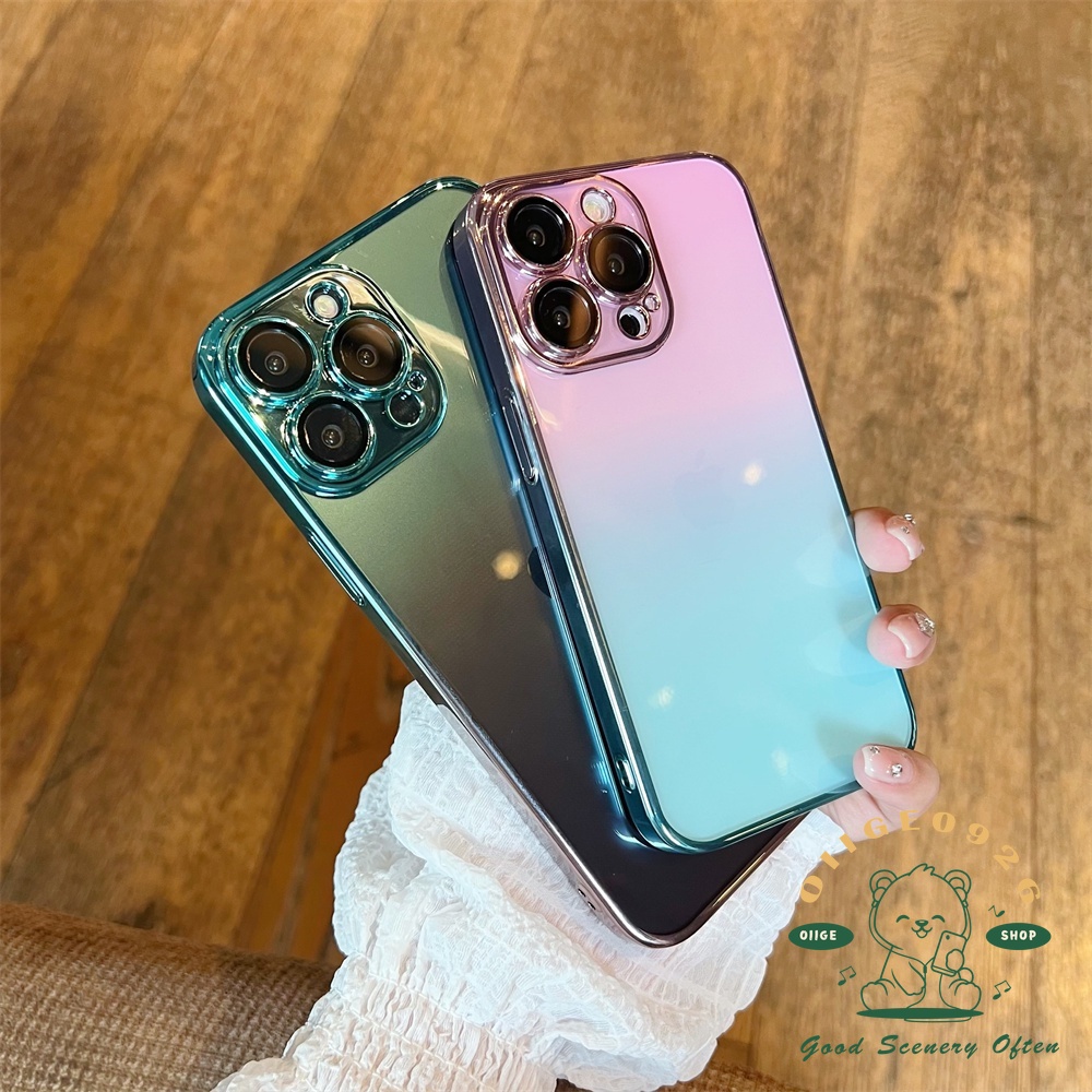 Ốp Điện Thoại PC Lưới Trong Suốt Mạ Điện Chống Bụi Cho Iphone 13 12 Pro Max