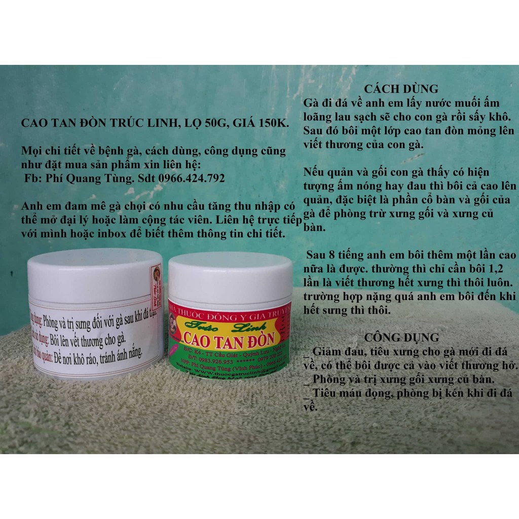 Cao tan đòn Trúc Linh
