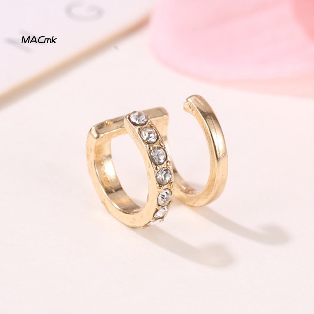 1 Khuyên Vành Tai Đính Đá Thời Trang Cá Tính