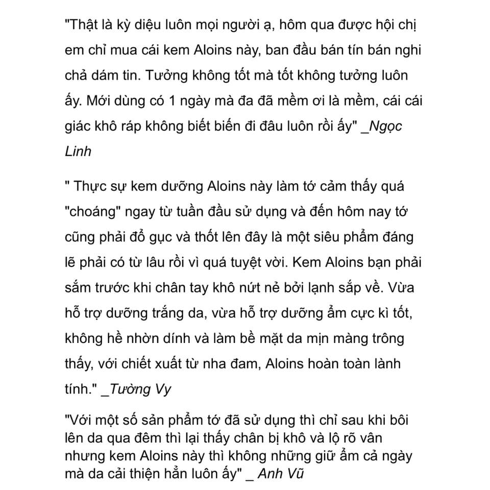 Kem dưỡng trắng da lô hội Aloins Eaude Cream S Nhật Bản 185g Dưỡng Da Cấp Ẩm hàng đầu Nhật Bản