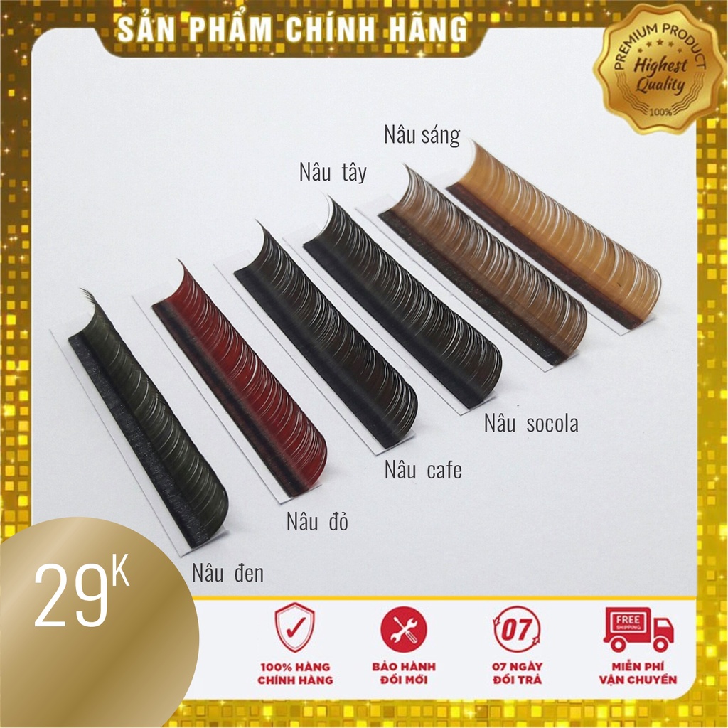 Mi Nâu Socola Sợi Lụa 0.07