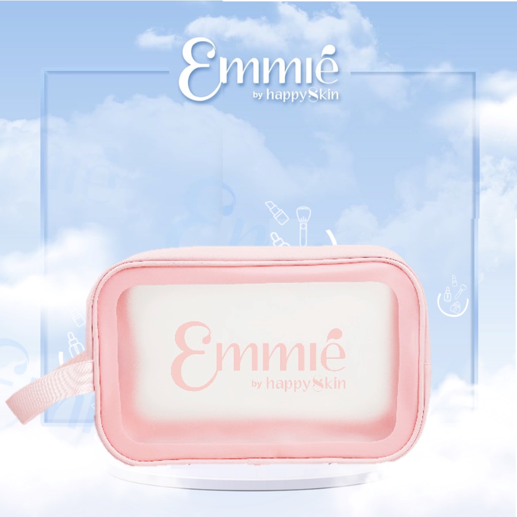 Túi đựng mỹ phẩm, dưỡng da, trang điểm chống thấm nước skincare makeup đi du lịch Emmié By Happy Skin Emmie happyskin