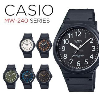 Đồng Hồ Nam Dây Nhựa Casio Chính Hãng MW-240 đủ màu