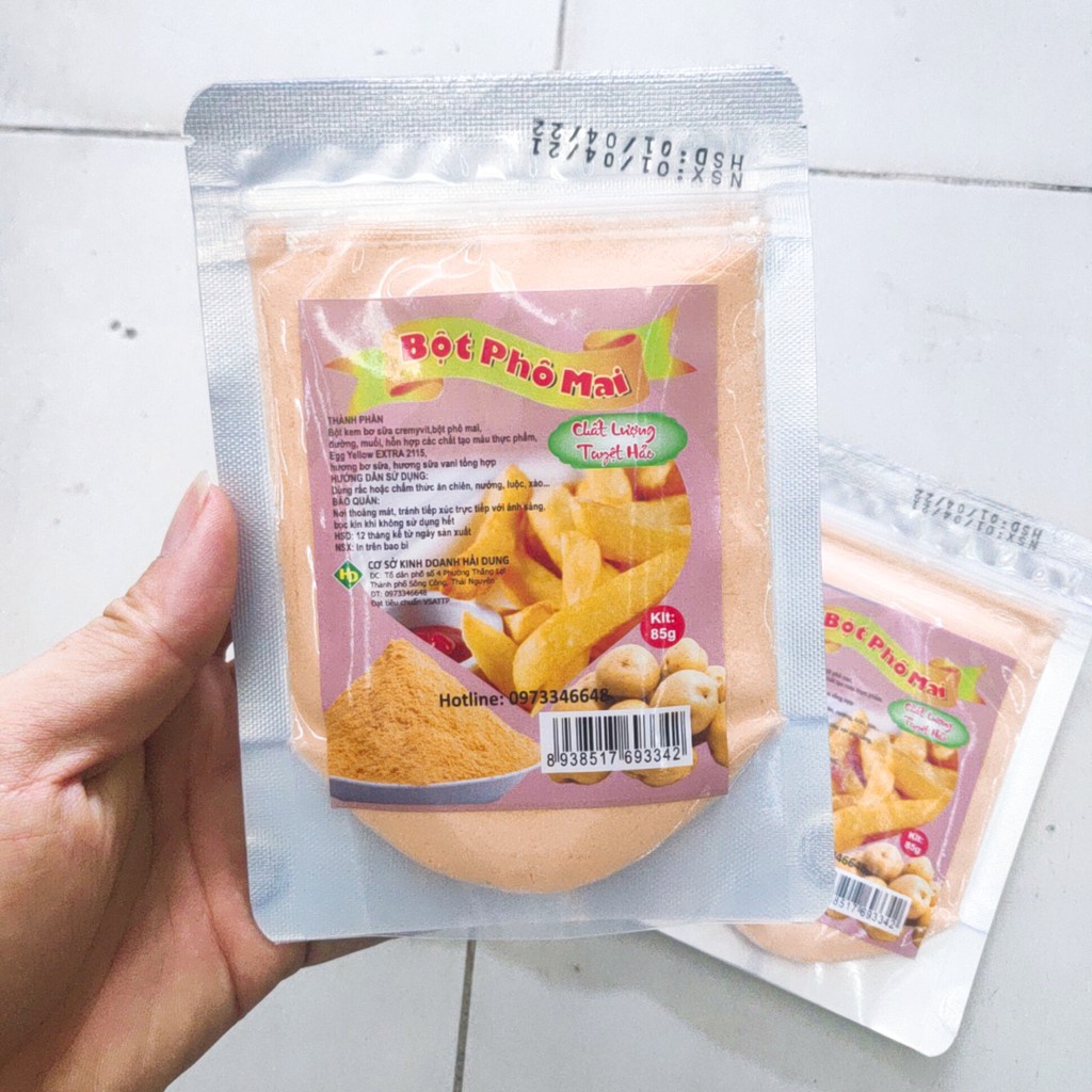 Bột Phô Mai Lắc Hàng Việt Nam Túi Zip Gói 85g