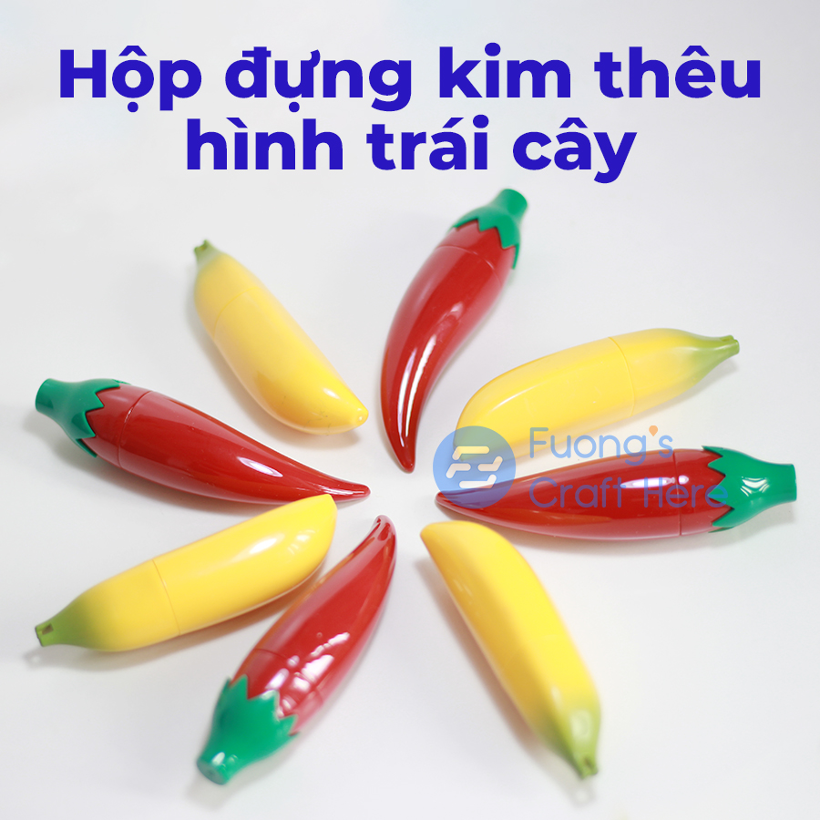 Hộp đựng kim chỉ thêu đa năng chất liệu nhựa thân thiện hình trái cây độc đáo