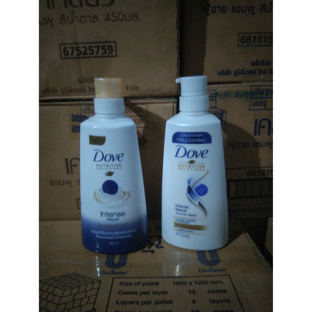 Dầu gội, xả DoVe 450ml Thái lan