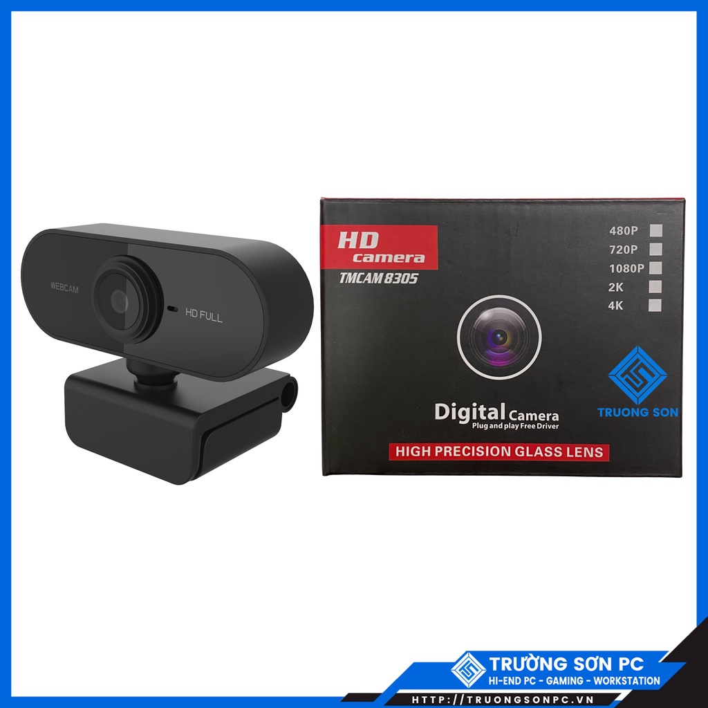 Webcam Máy Tính PC Full HD | Webcam Học Online, Giảng dạy, Livestream Cho Máy Tính Bàn Và Laptop