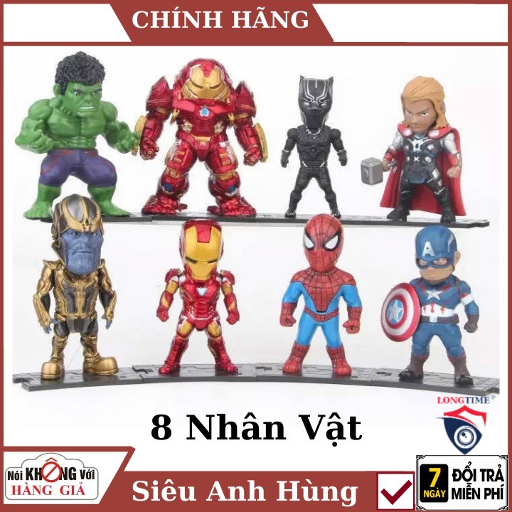 Bộ siêu anh hùng 8 nhân vật , vật liệu an toàn , thiết kế siêu chuẩn , bảo hành chính hãng