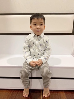 Áo sơ mi mickey zara bé trai