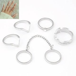 Set nhẫn bạc - R001