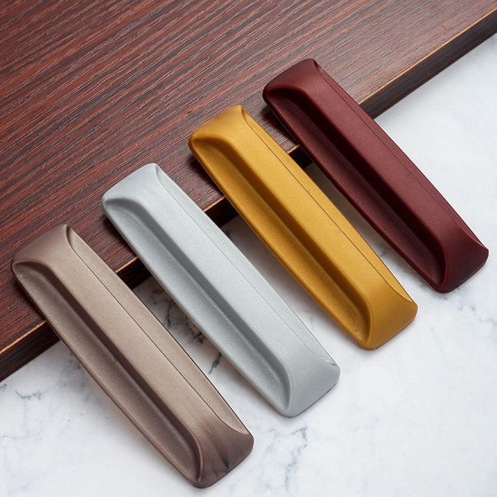 Set 2 Tay Cầm Dán Tủ Quần Áo Tự Dính Bằng Nhựa PP Nhiều Màu Sắc Sáng Tạo