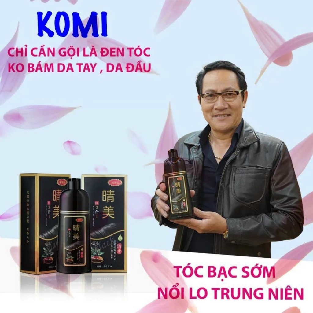 💥💧[MUA 1 TẶNG 10]💥💧 Dầu Gội Đầu Thảo Dược Đen Tóc KOMI JAPAN[CHÍNH HÃNG]💥💧