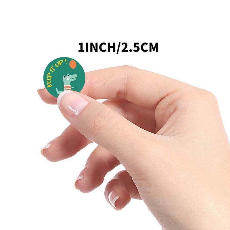 Cuộn 500 miếng nhãn dán 2.5cm