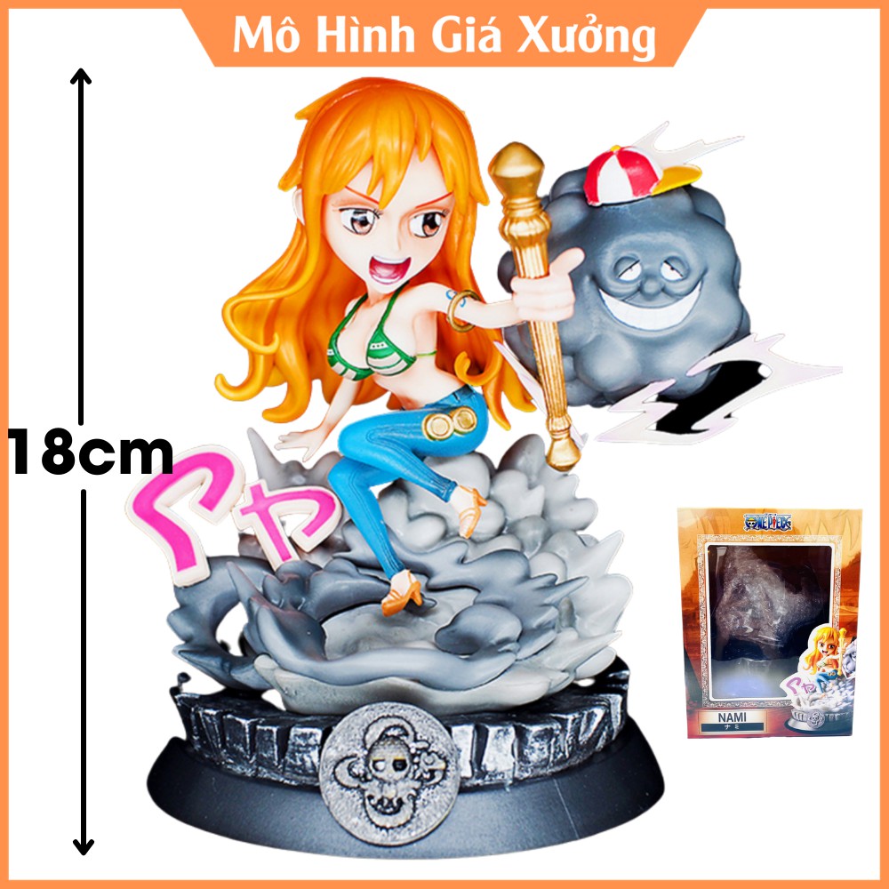 Mô Hình Hoa Tiêu Nami trạng thái chiến đấu  Cao 18cm - Tượng Figure Miêu Nữ One Piece Vua Hải Tặc