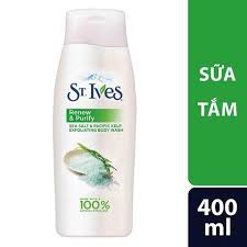[Mã 400mlMC]Sữa Tắm Chăm Sóc Da Nhập Khẩu Từ Mỹ ST. IVES BODY WAS 400ml Hương Yến Mạch Và Bơ, Cam Chanh, Muối Biển | BigBuy360 - bigbuy360.vn