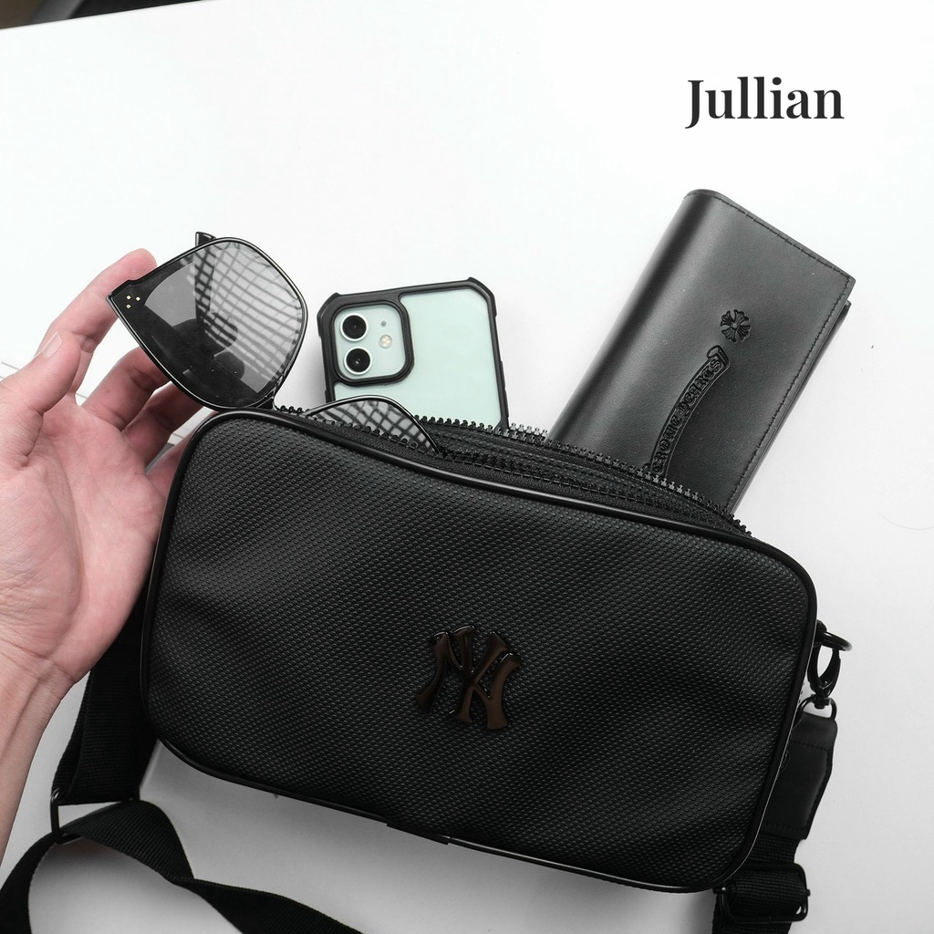 Túi đeo chéo MLB phong cách Hàn Quốc trẻ trung - Da si chống nước