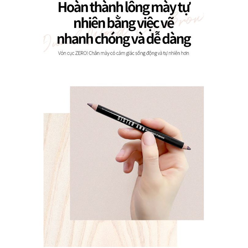 [SISTER ANN] DUAL WOOD EYEBROW (2 Colors) | BigBuy360 - bigbuy360.vn