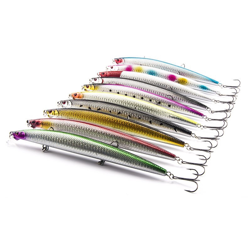 Mồi Câu Cá Giả Bằng Nhựa Cứng 18cm/26g 0.5-1.5M Kèm 4 Mồi Câu# Mồi Câu Cá Nhân Tạo Móc