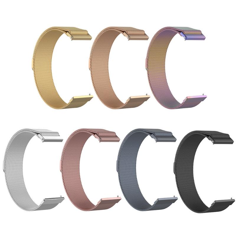 Dây đeo đồng hồ bằng thép 18mm mạnh mẽ cho HR -Fossil Q Gen 3 Venture/Gen4 Venture Vivomove 3S 4S Honor S1