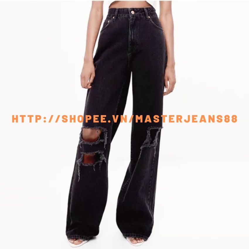 HOT [Size 30~35] Quần Suông Dài Bigsize Nữ - Xám Tây Basic - Lưng Siêu Cao / Quần Jean