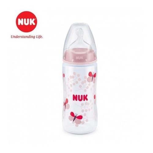 Bình sữa Nuk cổ rộng 150ml/300ml (Hàng Đức nhập khẩu chính hãng)