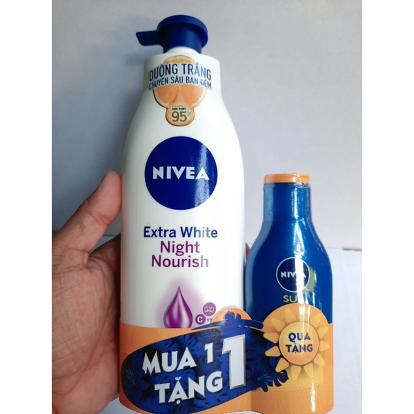 combo dưỡng thể nivea 409ml và chống nắng nivea 59ml