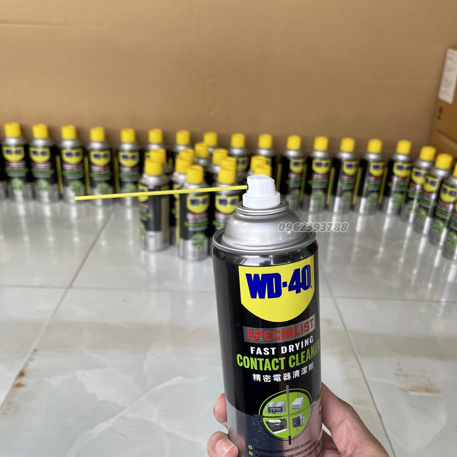 Vệ sinh mạch điện WD-40, làm sạch khô nhanh bo mạch điện tử WD40 Contact Cleaner 360ml