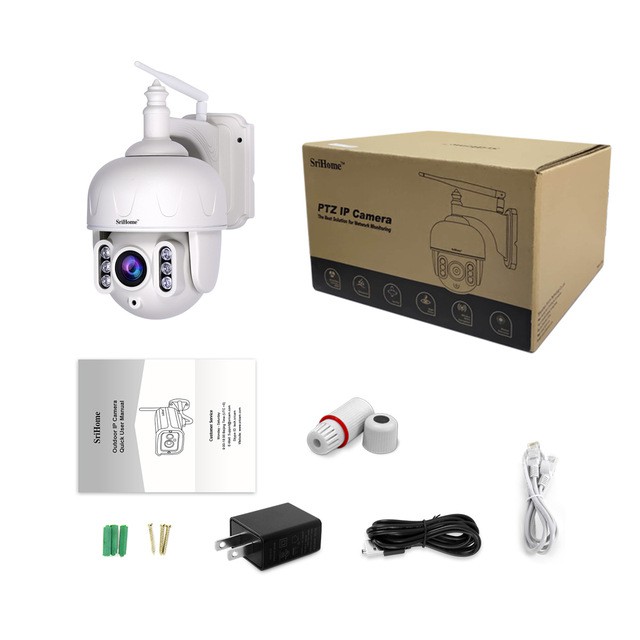Camera Srihome SH028 3.0 MP 1296 Pixel - Tiếng Việt - Ngoài Trời Chống Nước - BH 24 Tháng