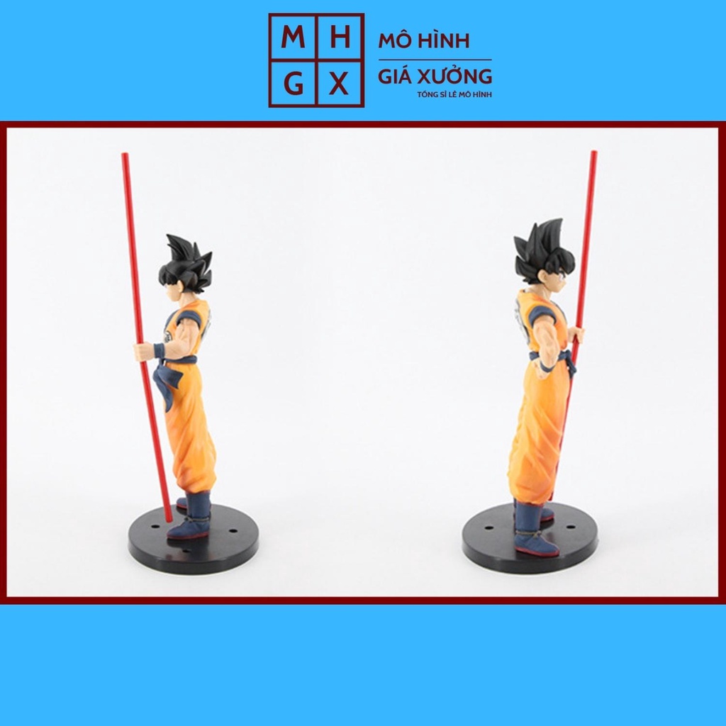 Mô hình Dragon Ball  SonGoku cầm gậy siêu đẹp cao 27cm figure mô hình 7 viên ngọc rồng dragon ball mô hình giá xưởng