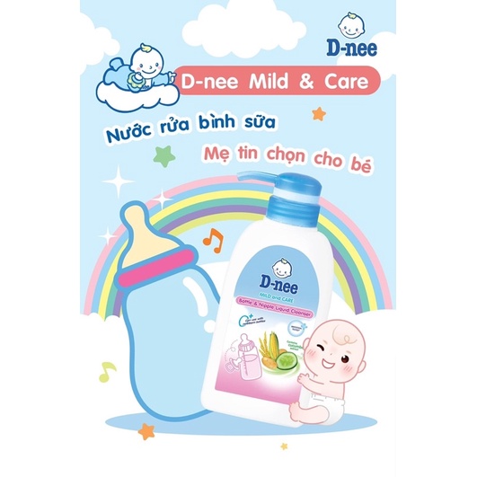 Nước rửa bình sữa Dnee 500ml - Hàng chính hãng