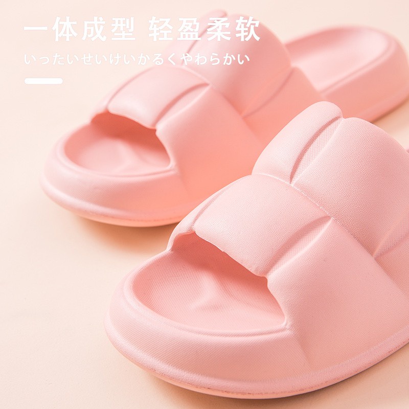 Dép đúc quai ngang đế cao 4cm, Mẫu bánh mì nữ dáng hàn chất liệu eva siêu êm MSP703