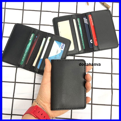 [GIÁ SỈ] Ví Mini Ví Sen Đựng Thẻ 4 Ngăn Đựng thẻ ATM, Card Visit, Giấy Tờ, Tiền Cầm Tay Tiện Lợi Nam Nữ Đều Dùng Được