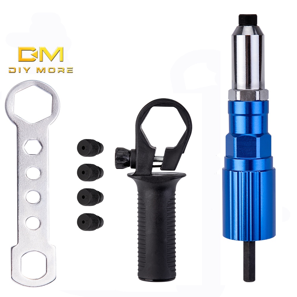 Thiết bị chuyển đổi đinh tán DIYMORE bằng kim loại màu xanh dương diy