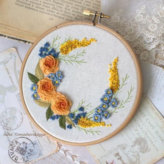 KIT NGUYÊN LIỆU THÊU THỦ CÔNG CHÂU ÂU- DIY THÊU QUÀ TẶNG TRANG TRÍ NHÀ CỬA - MIE HANDMADE SHOP