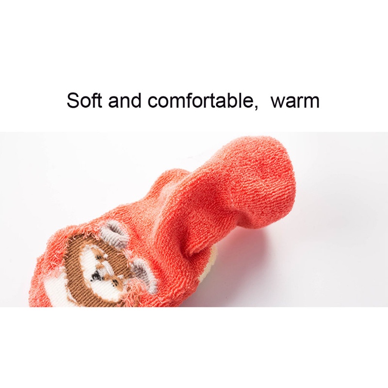 Vớ Cotton Dày Mềm Mại Ấm Áp Chống Trượt Dành Cho Bé