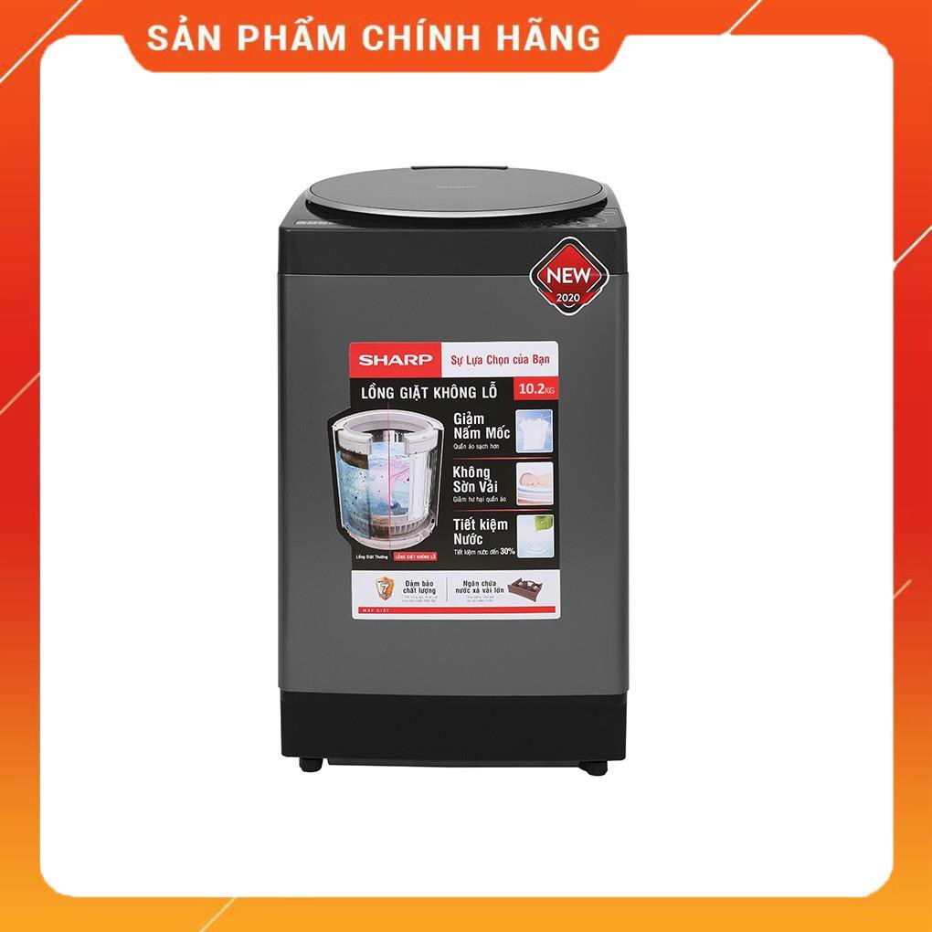 [ FREE SHIP KHU VỰC HÀ NỘI ] Máy giặt Sharp cửa trên 10 kg ES-W100PV-H - [ Bmart247 ]