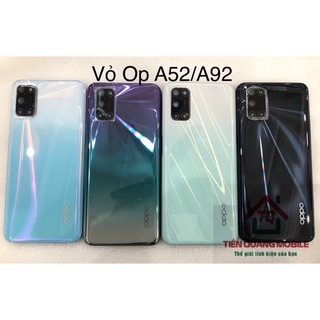 Bộ vỏ oppo a52/a92 (gồm lưng, sườn, xương, kính cam, nút bấm, khe sim)