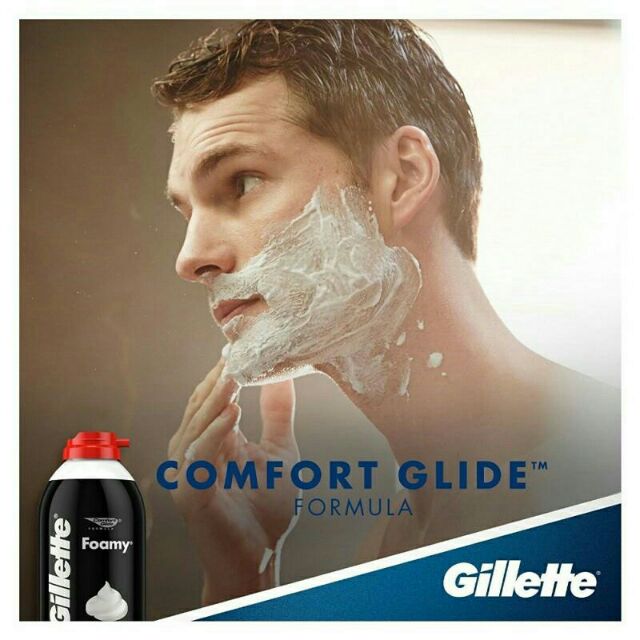 Kem Bọt Cạo Râu Gillette Shave Foam Original Scent Lemon Lime Citron Sensitive Skin 300ml 175g 50g hương Chanh Bạc Hà