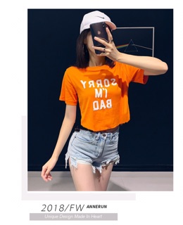Áo thun tay ngắn croptop