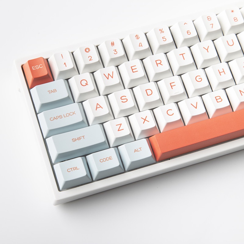 Keycap cá hồi Cherry Profile đơn giản PBT Dye thăng hoa bàn phím cơ học keycap 141 phím
