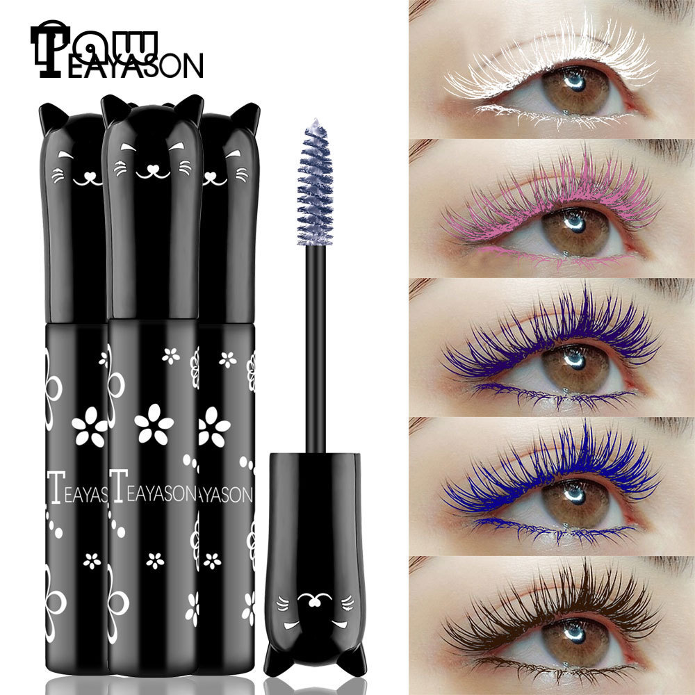 Mascara TEAYASON màu xanh dương/tím/hồng/trắng/xanh dương/tím/cà phê Sapphire