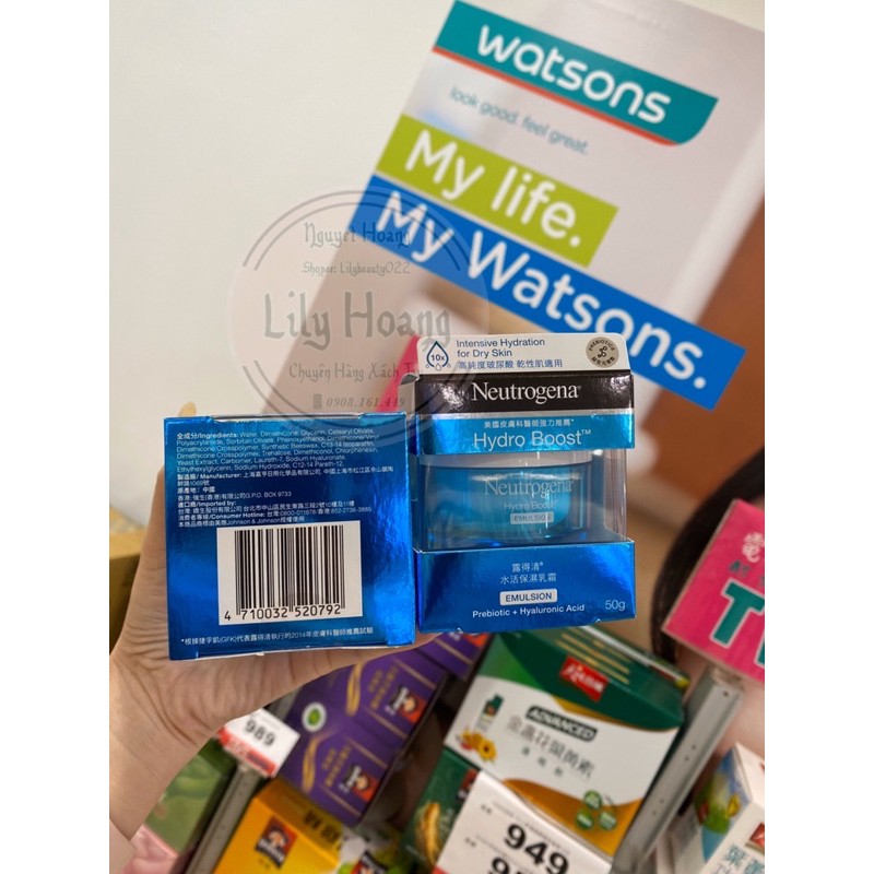 Gel dưỡng Neutrogena Water gel và Emulsion