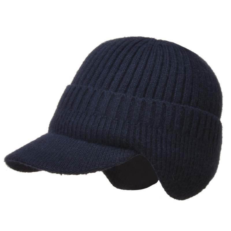Thick Wool Hats Keep Warm Protects Ears European American Style Fall Winter Fashion For Men