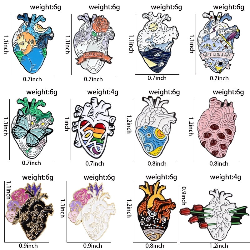 Ghim cài áo QIHE JEWELRY tùy chọn kiểu dáng thiết kế độc đáo