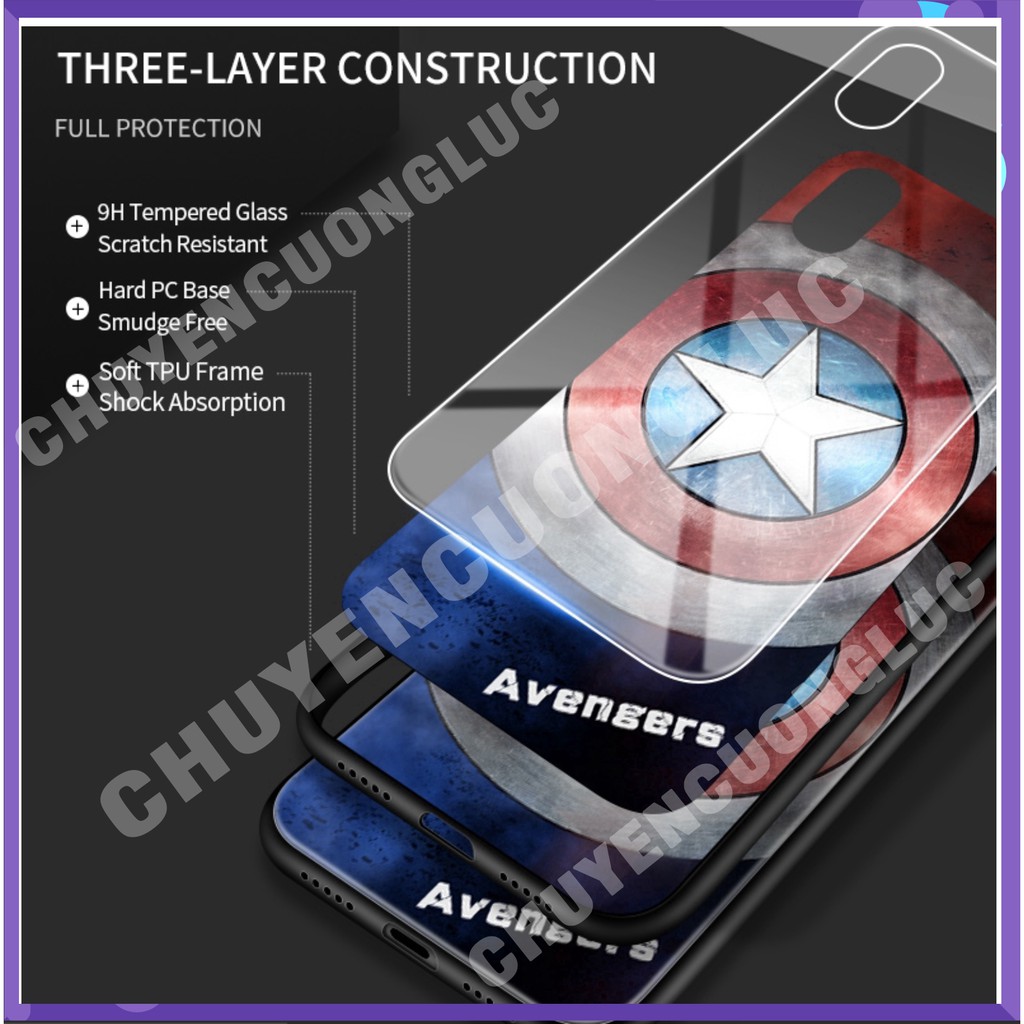 Ốp lưng IPhone 6/ 6S/ 7/ 8 Plus/ X/ XR/ XS/ 11 Pro Max/ 12/ 13 PRO MAX Marvel The Avengers Spiderman protective
