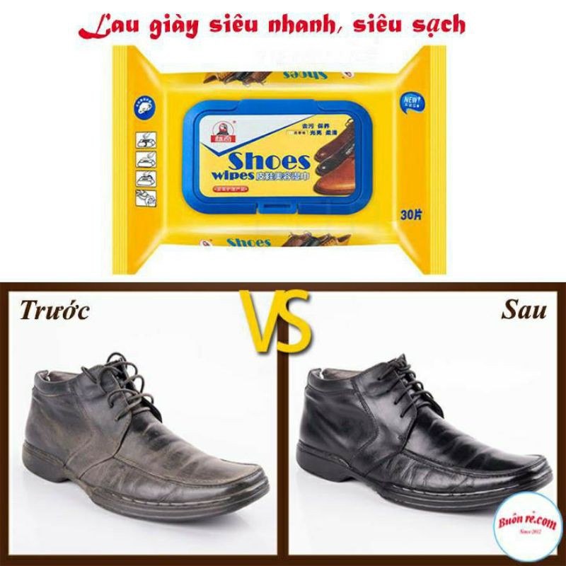 Gói 30 tờ giấy lau giày  thần thánh